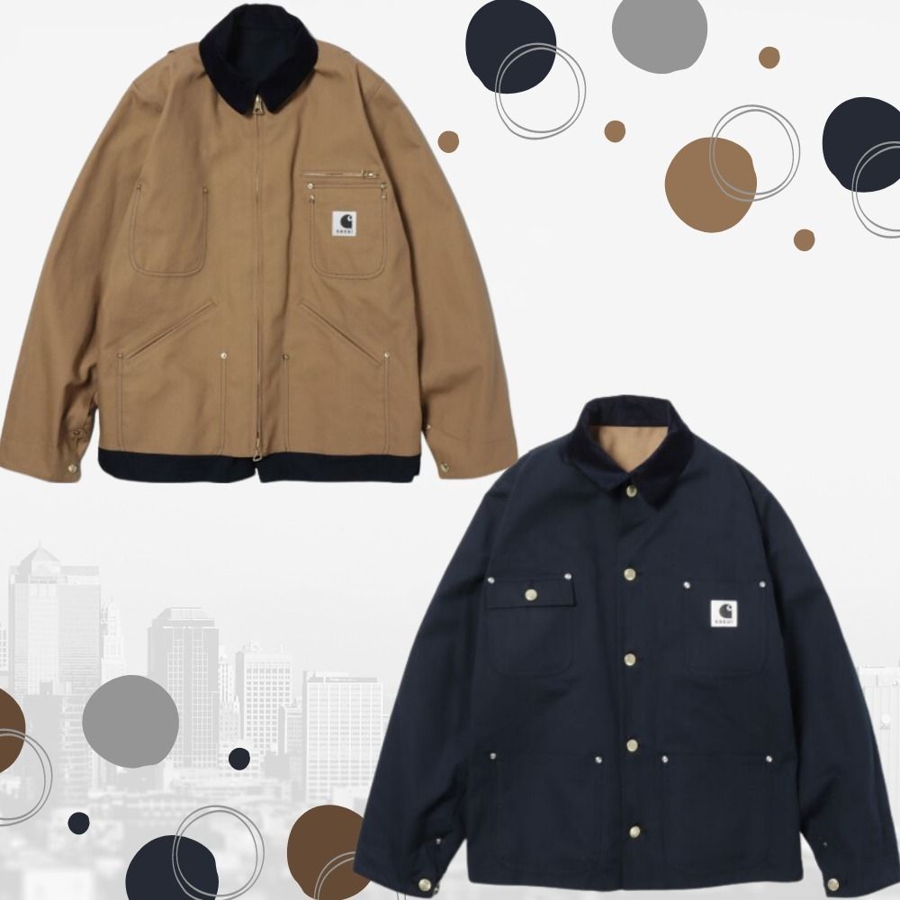 リバーシブル sacai × CarharttWIPコラボジャケット カーハート (sacai