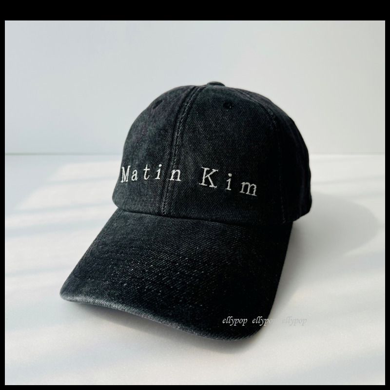 Matin Kim Matin Denim Ball Cap Black マーティンキム キャップ
