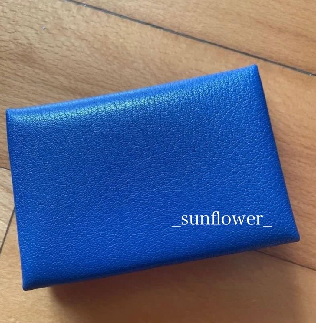 エルメス カルヴィデュオ カードケース ブルーロイヤル (HERMES/カード