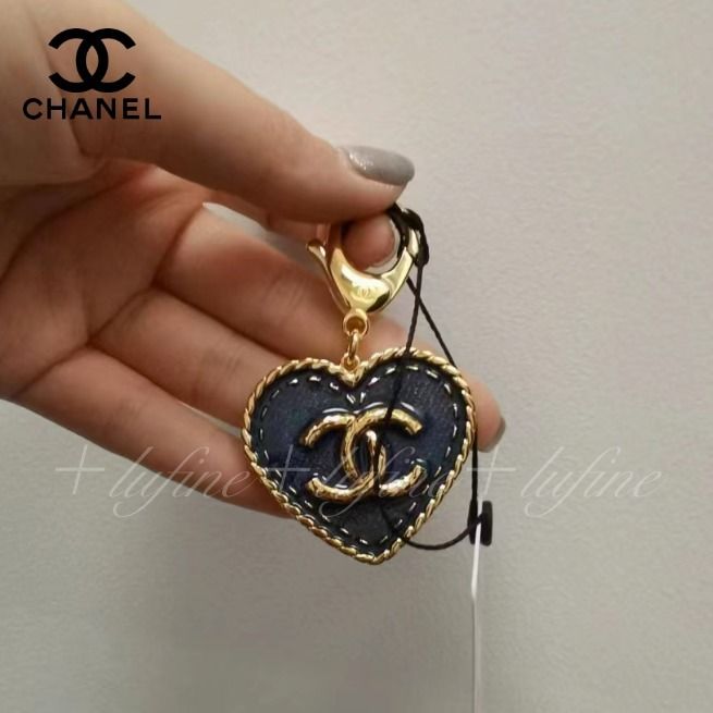 新作】CHANEL/シャネル キーホルダー ハート デニム バッグ (CHANEL