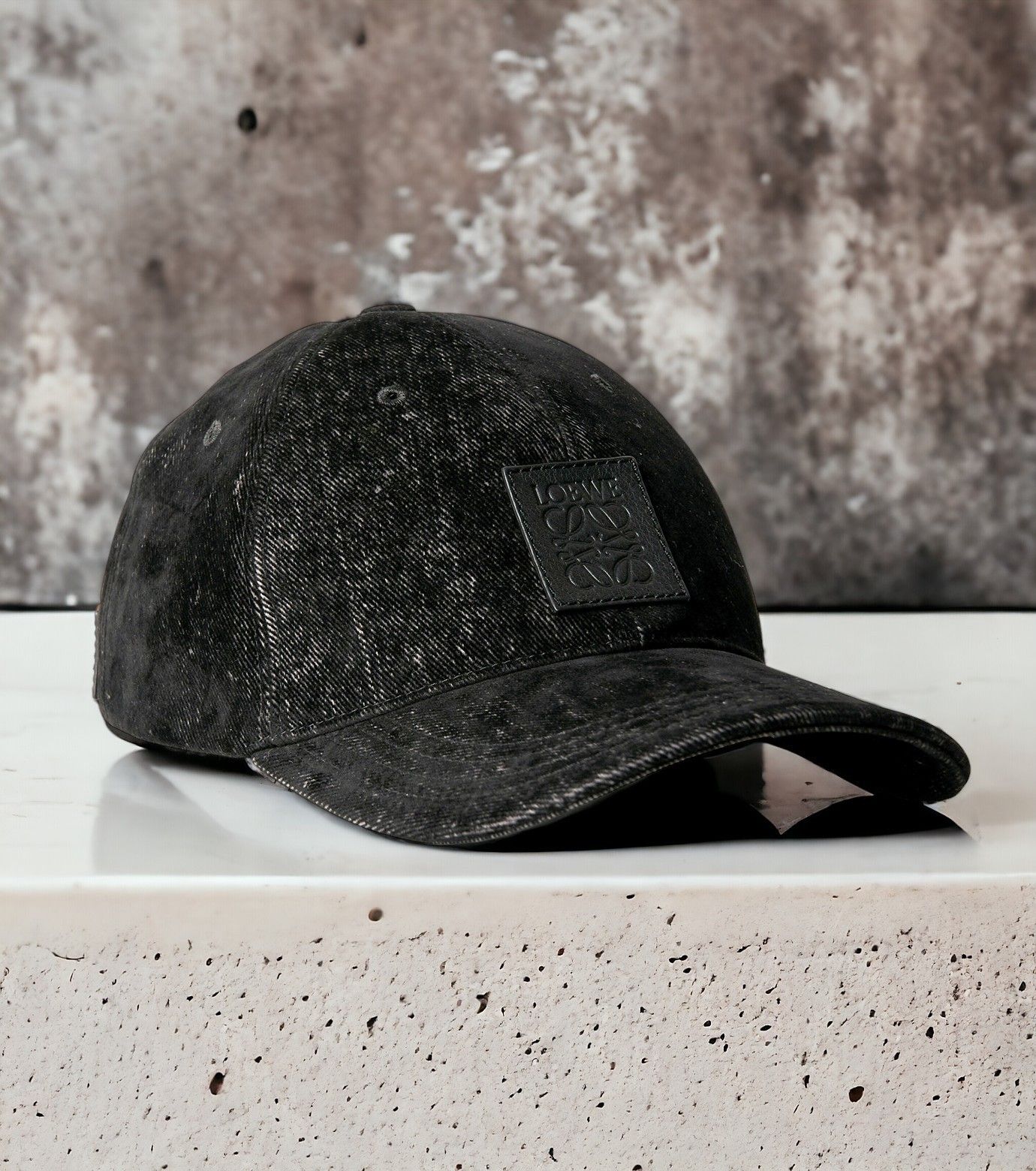 ロエベ パッチ キャップ（フロックデニム）国内からすぐ発送！ (LOEWE