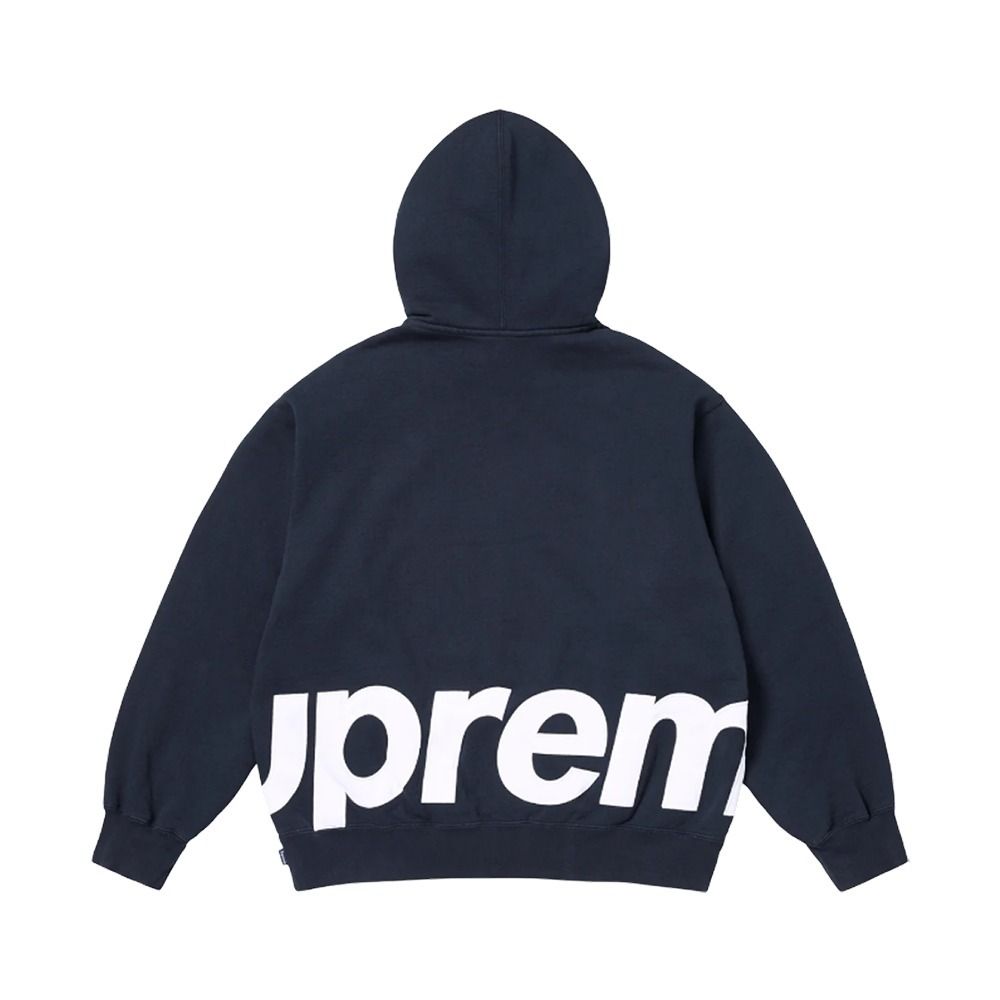 Supreme】☆Big Logo Zip Up Hooded Sweatshirt Navy - 25SS