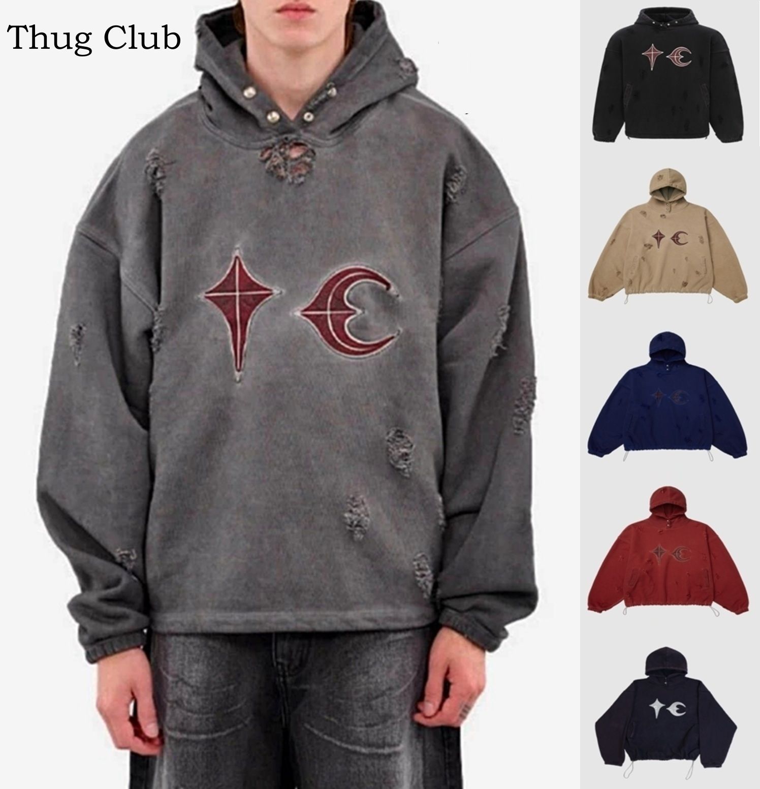 THUG CLUB】Thug Club Rock Hoodie◇ 全6色 (Thug Club/パーカー