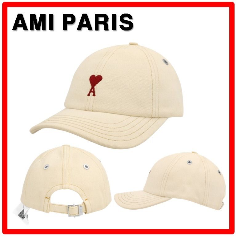 ☆韓国の人気【AMI】☆アミパリス ハート ロゴ キャップ 帽子☆ (AMI