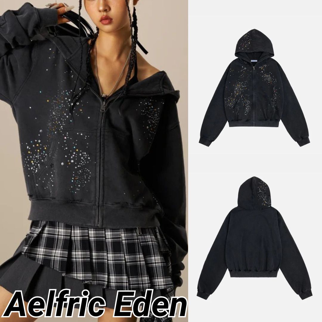 ◇Aelfric Eden◇ラインストーン ジップアップ パーカー 送料込