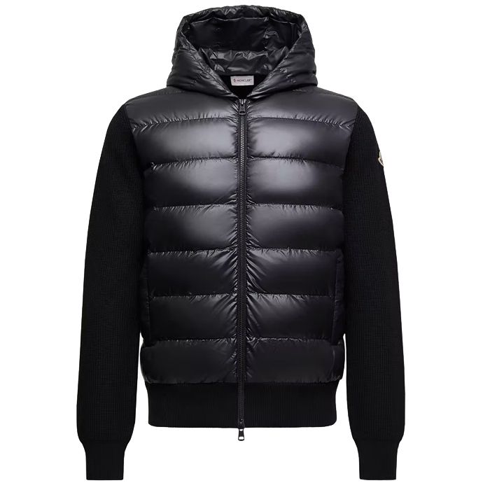 即 MONCLER モンクレール 切り返し ダウン ニット メンズ (MONCLER