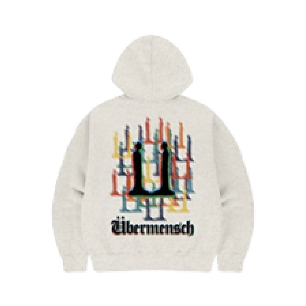 ☆G-DRAGON Ubermensch Hoodie Zip-Up Oatmeal☆韓国大人気