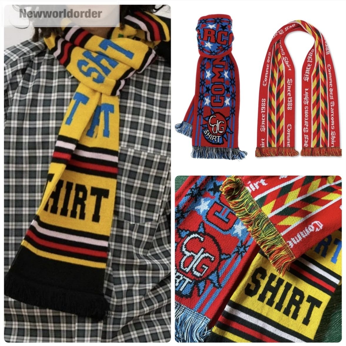 パリコレショーアイテム】コムデギャルソンシャツ マフラー (COMME des