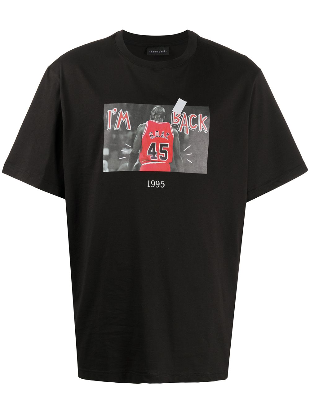 Throwback. Michael Jordan Graphic Print T-shirt | Black | FARFETCH