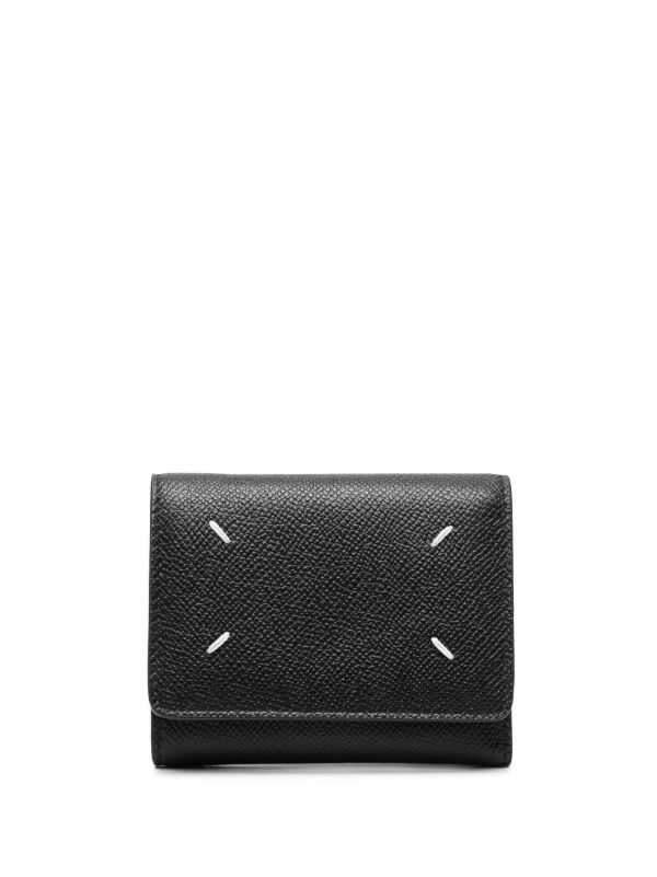 Maison Margiela four-stitch Leather Wallet | Black | FARFETCH
