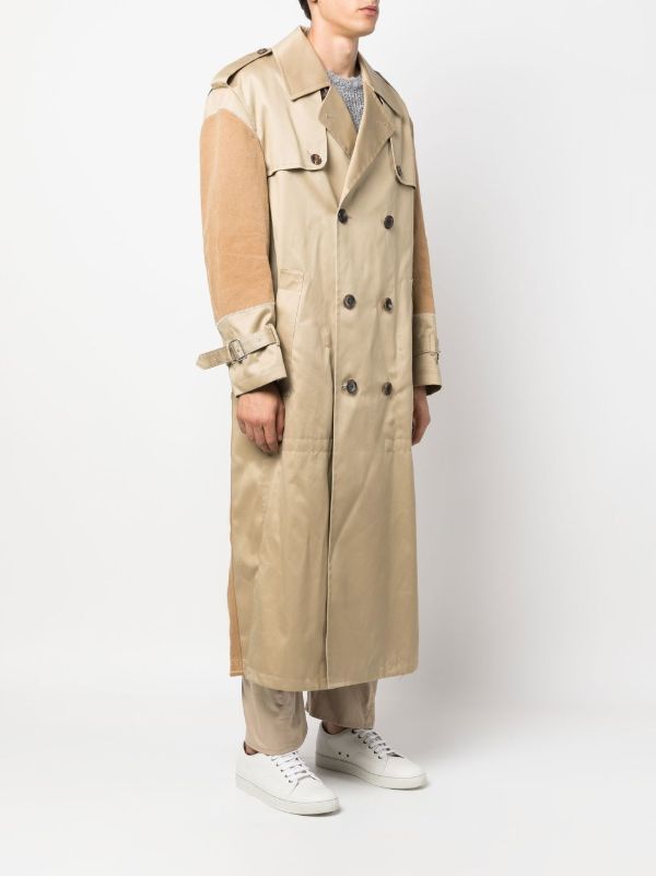 Junya Watanabe MAN x Carharrt Panelled Trench Coat | Neutrals