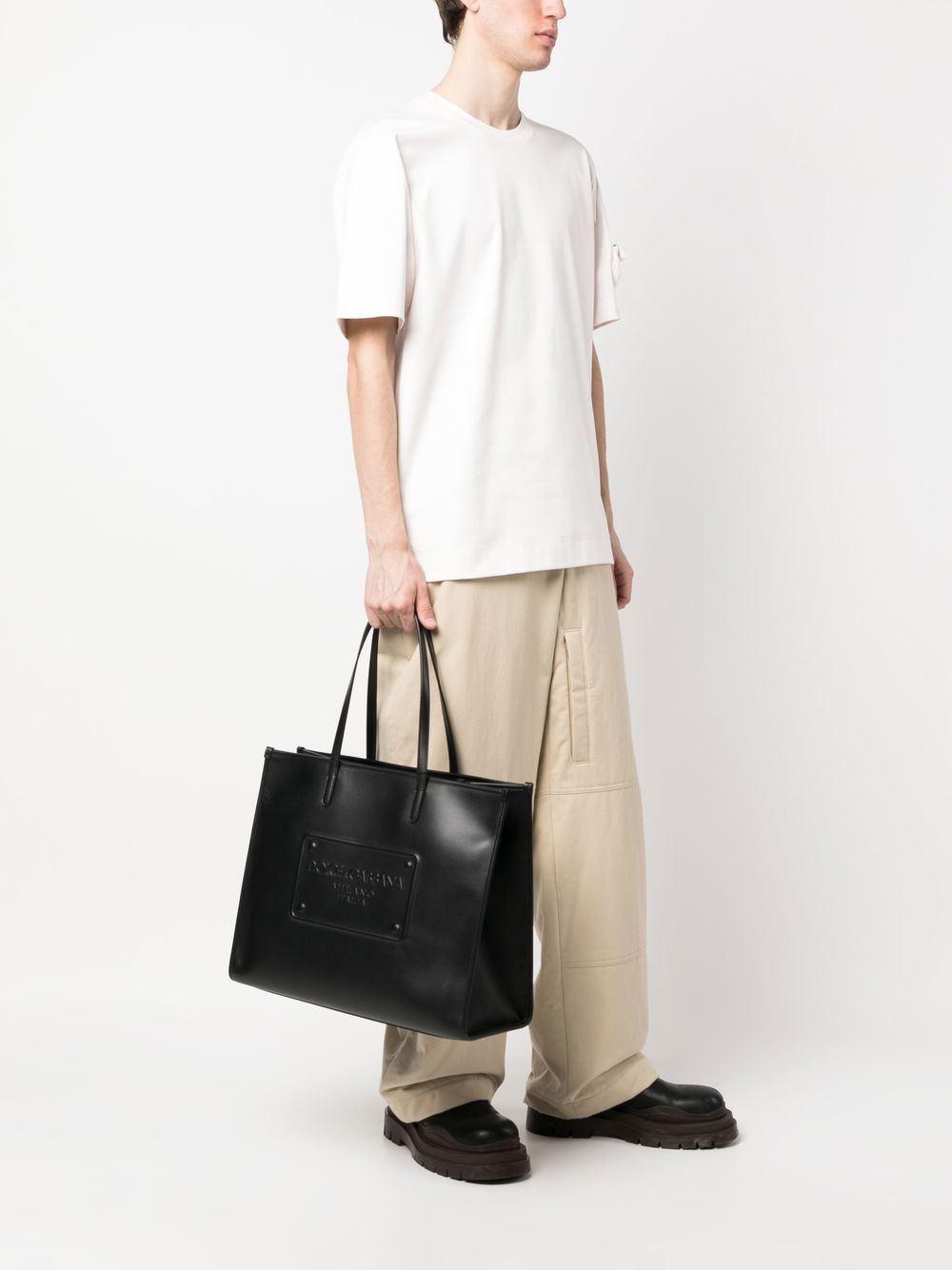 Dolce & Gabbana ロゴエンボス トートバッグ | ブラック | FARFETCH JP