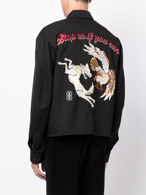 Sulvam x Kozaburo シャツジャケット | ブラック | FARFETCH JP