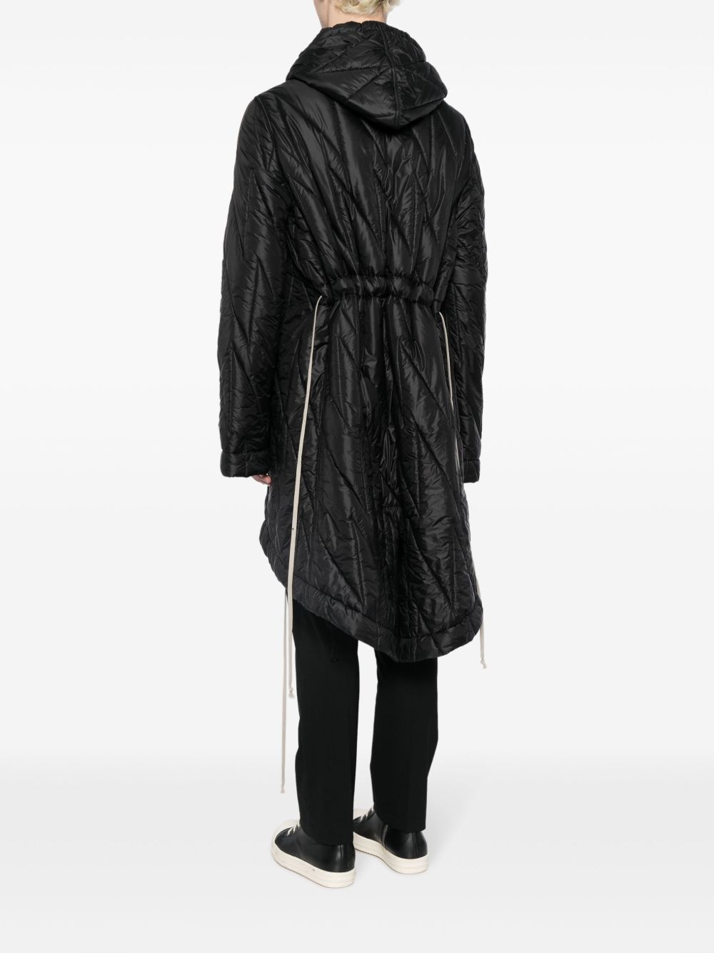 Rick Owens DRKSHDW Fishtail Hooded Parka | Black | FARFETCH