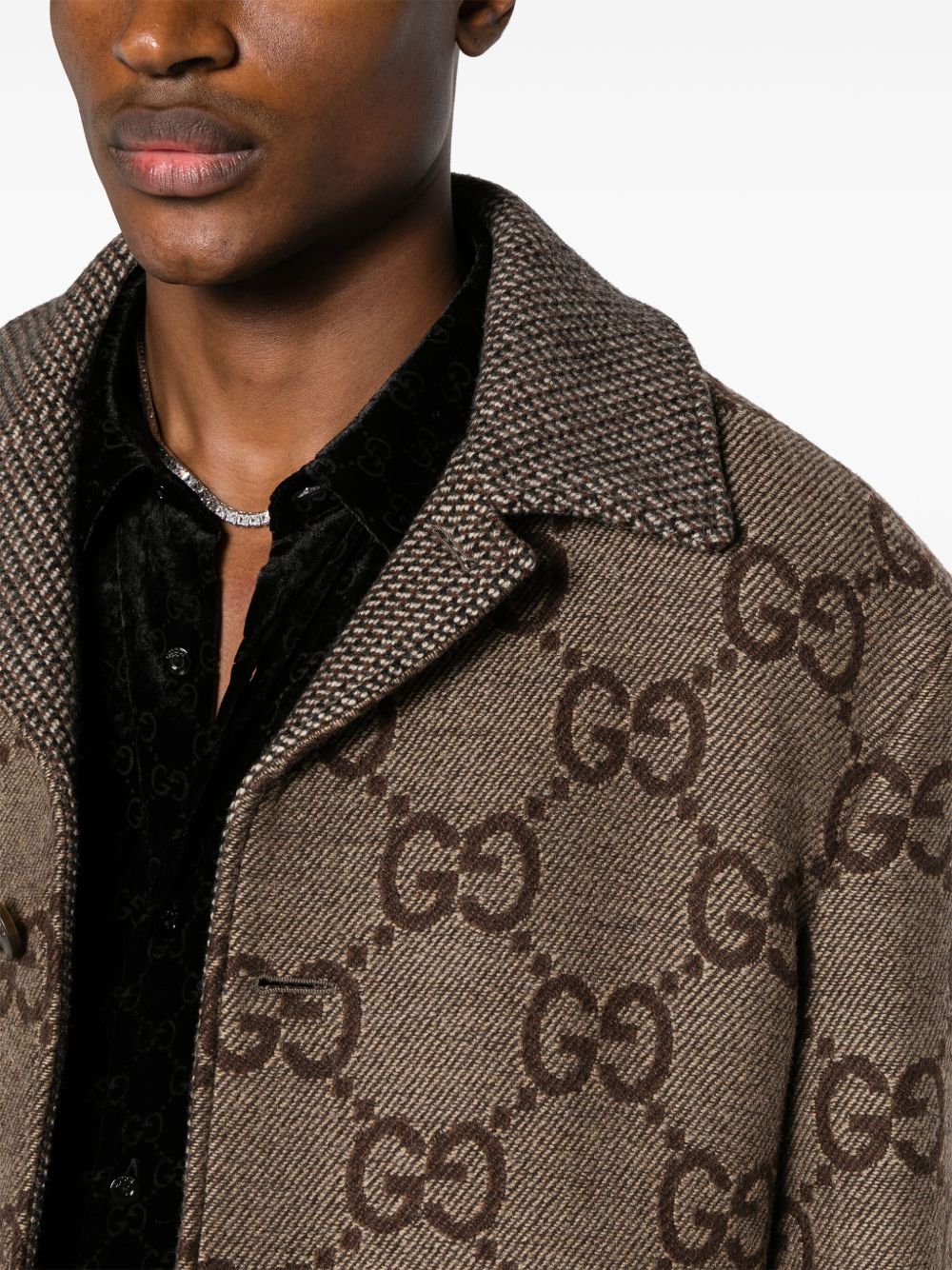 Gucci GG ジャケット | ブラウン | FARFETCH JP