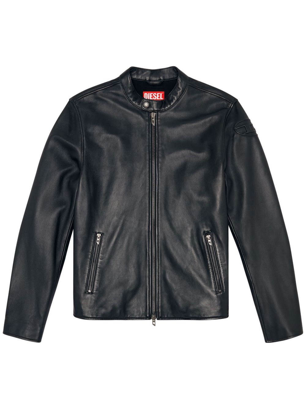 Diesel L-Carver Leather Jacket | Black | FARFETCH
