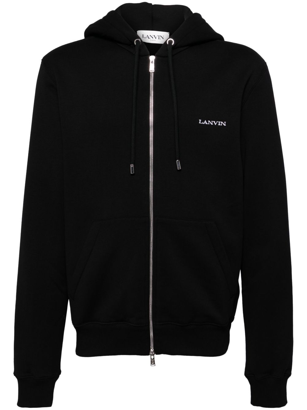 Lanvin Archives Print Zipped Hoodie | Black | FARFETCH