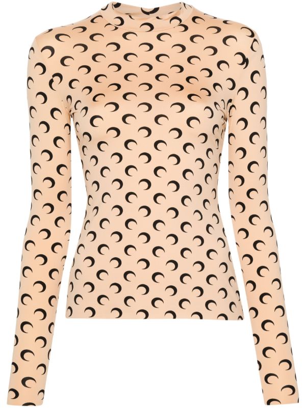 Marine Serre Crescent Moon トップ | ニュートラル | FARFETCH JP