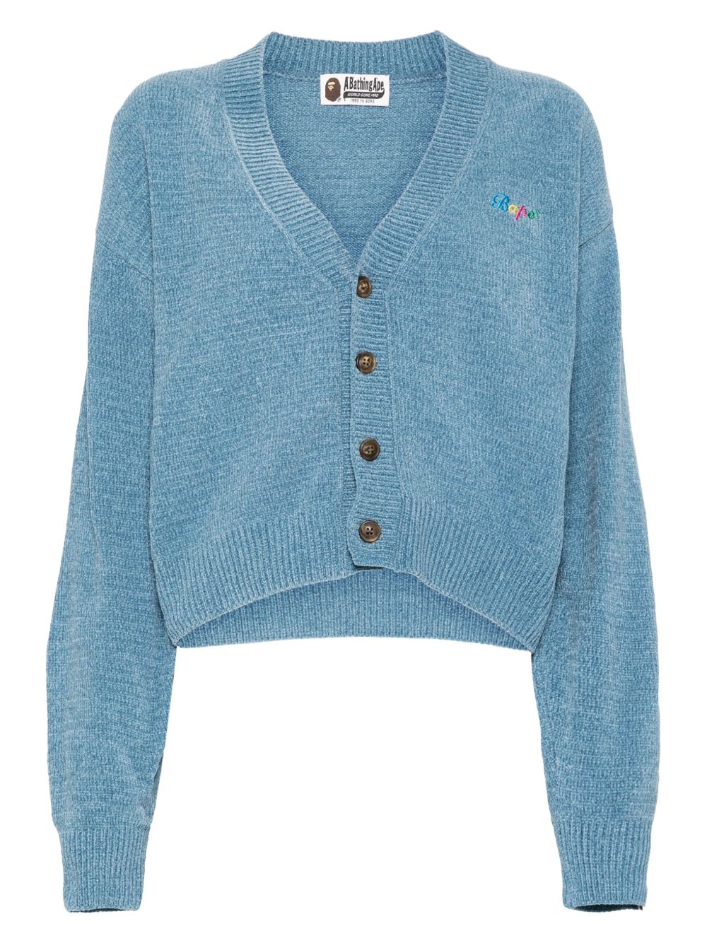 A BATHING APE® ロゴ カーディガン | ブルー | FARFETCH JP