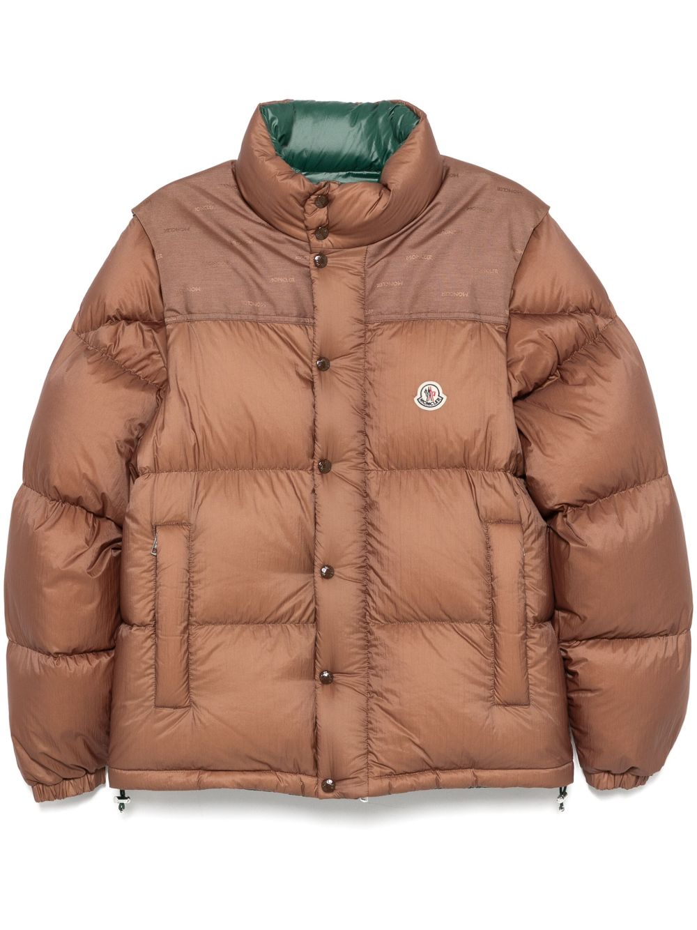 Moncler Verone リバーシブル ダウンジャケット | ブラウン | FARFETCH JP