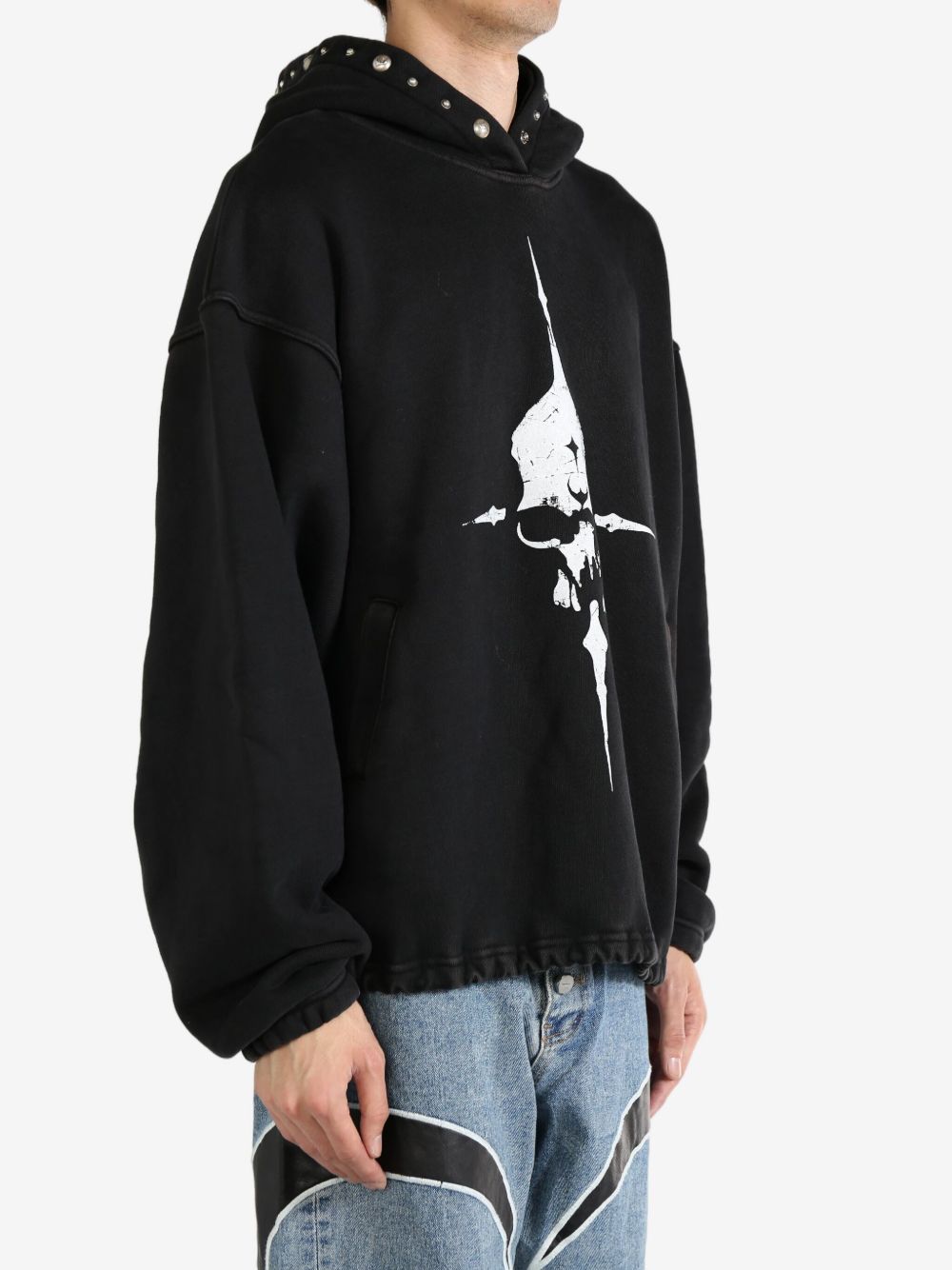 THUG CLUB Peace Stud Hoodie | ブラック | FARFETCH JP
