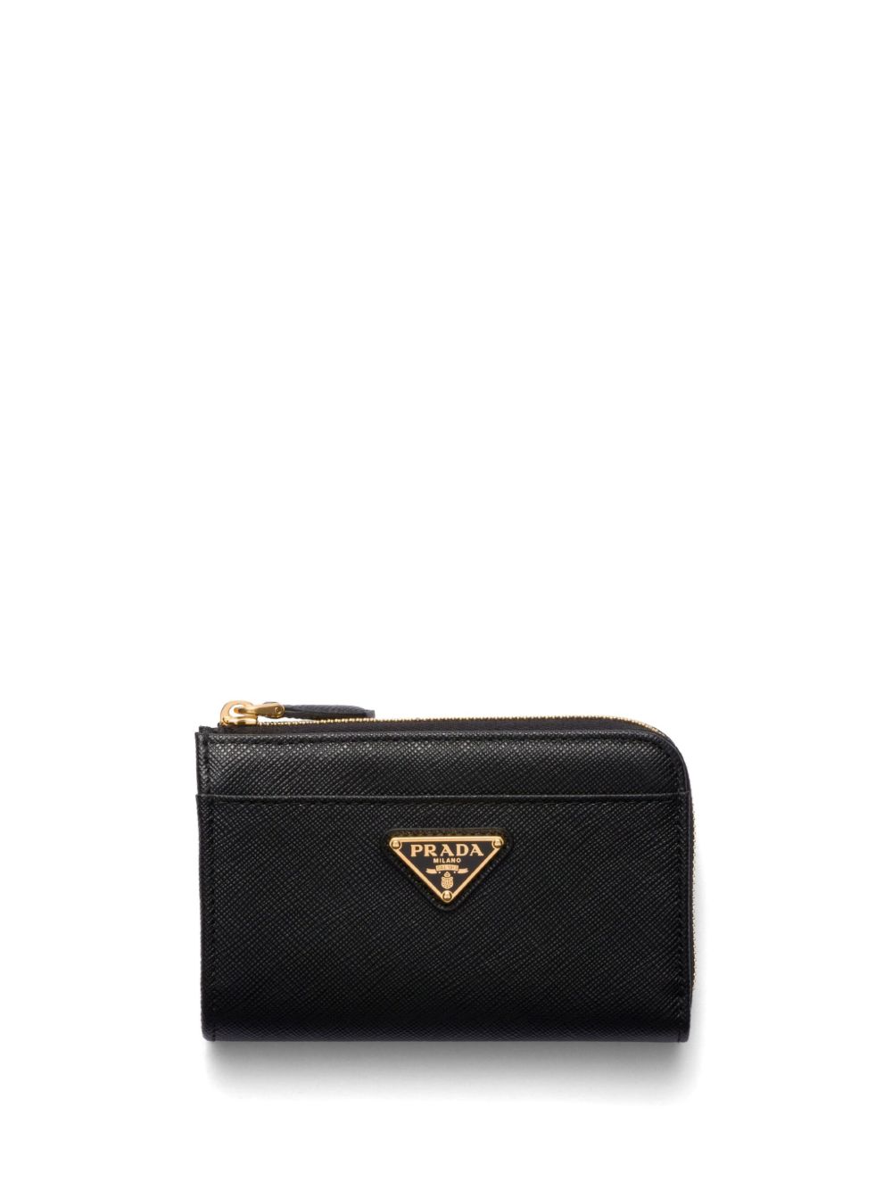 Prada Saffiano Leather Keychain | Black | FARFETCH