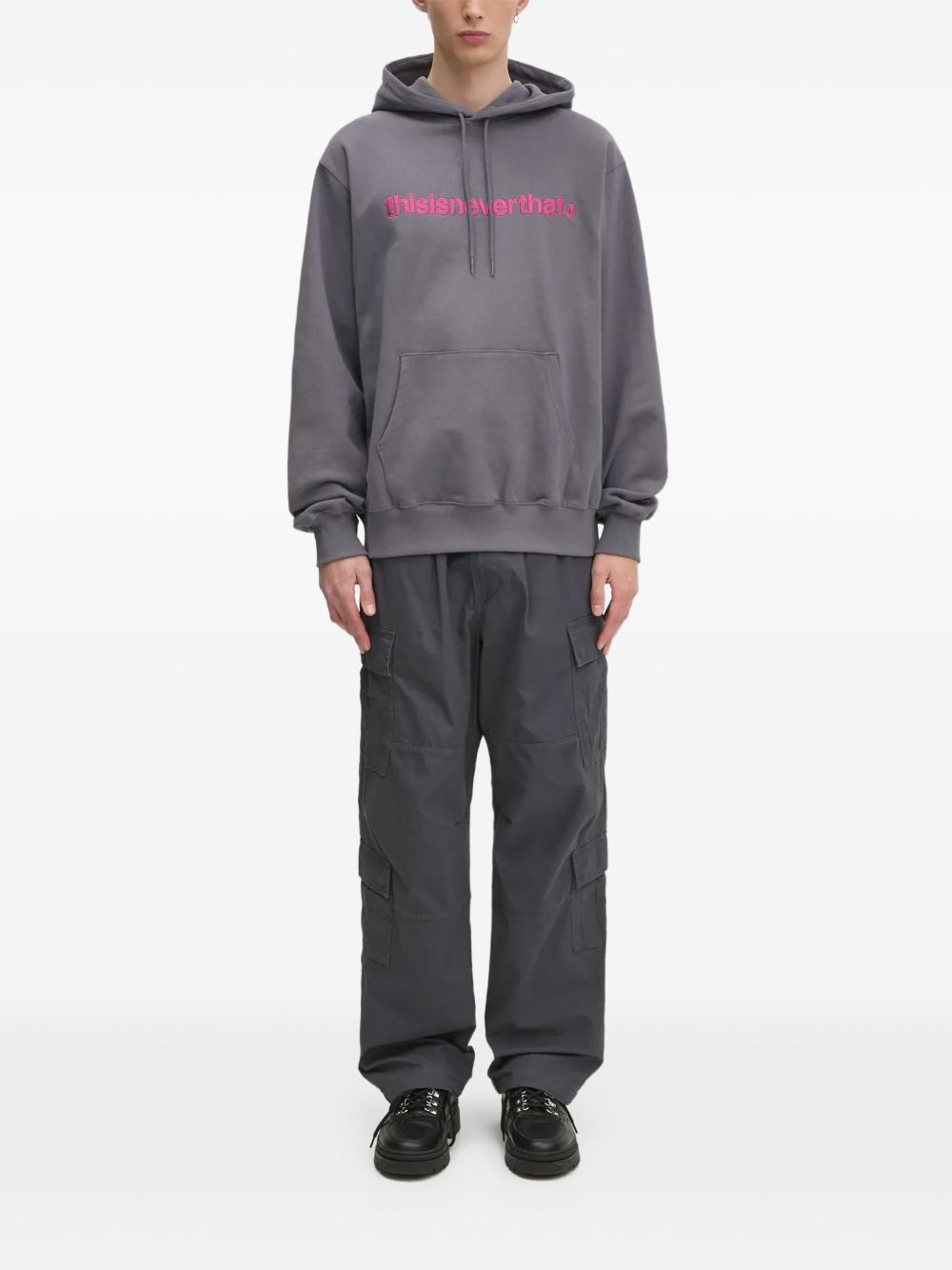 This Is Never That ロゴ パーカー | グレー | FARFETCH JP