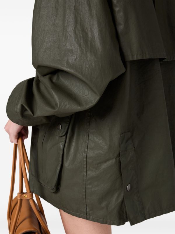 Miu Miu ポプリン ジャケット | グリーン | FARFETCH JP