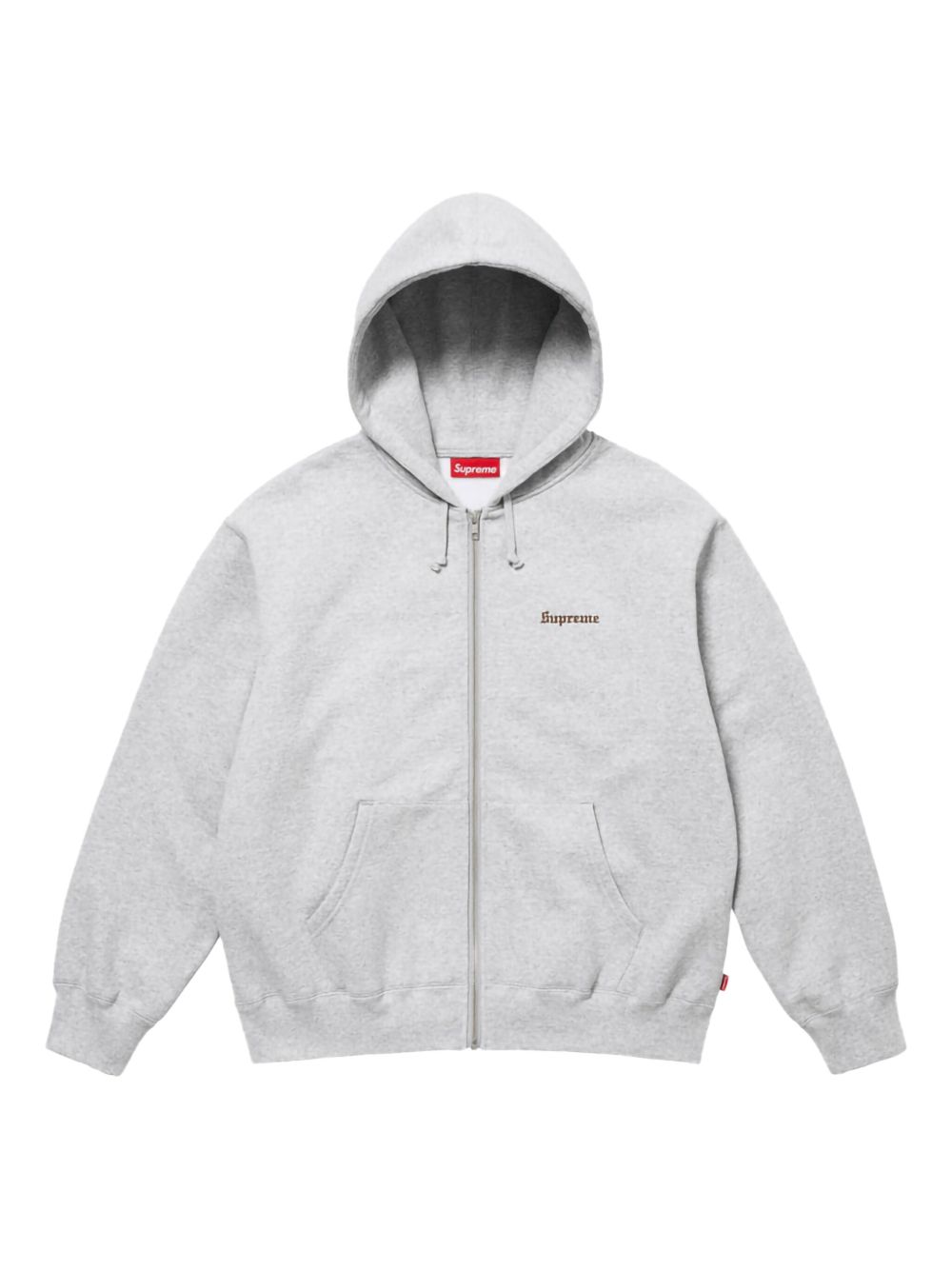 Supreme Crest SS 25 - Grey ジップアップ パーカー | グレー
