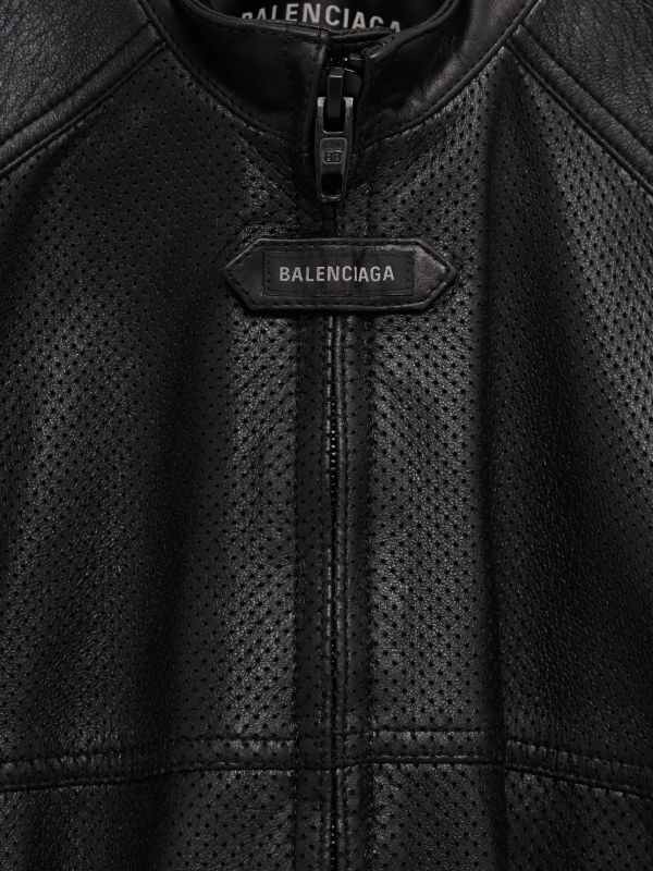 Balenciaga レザー ジャケット | ブラック | FARFETCH JP