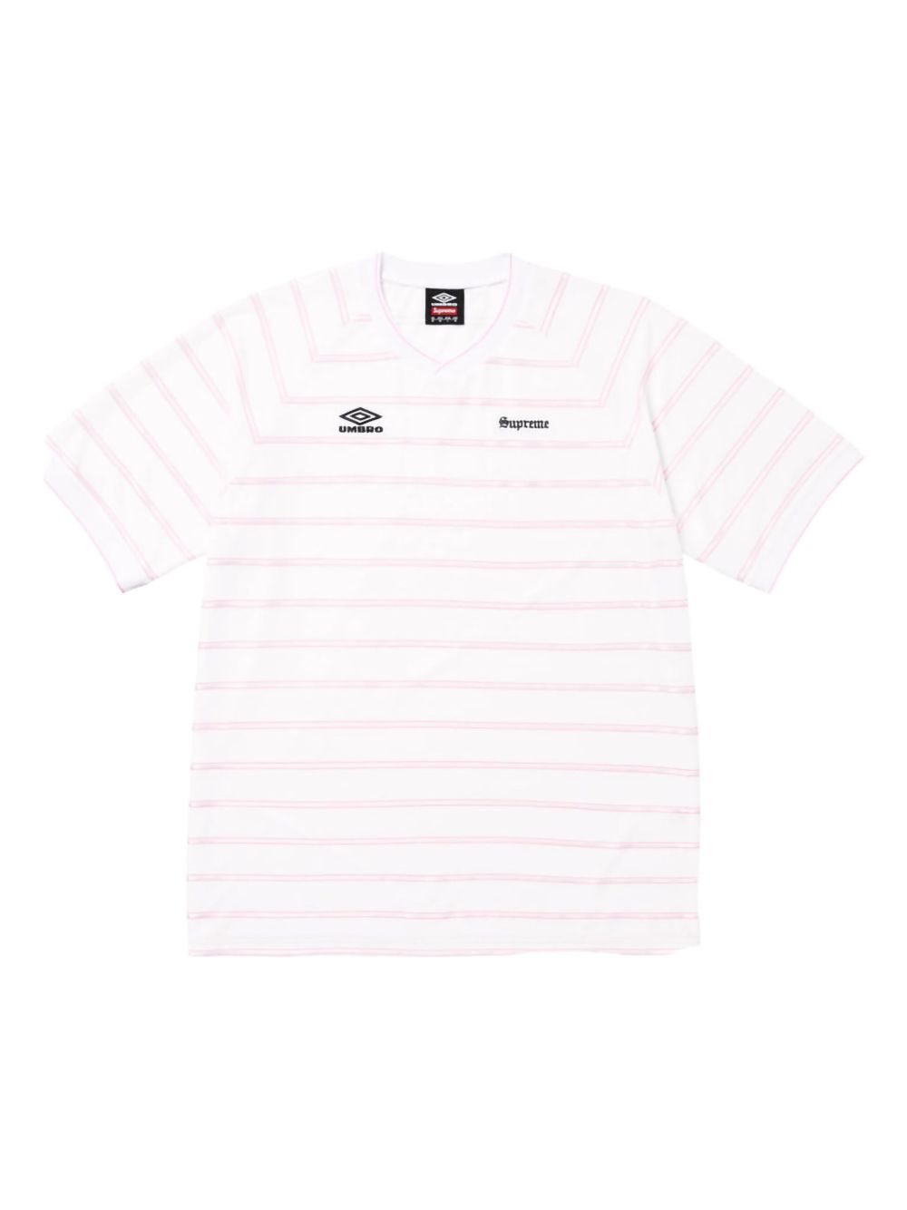 Supreme x Umbro® ストライプ SS 25 - White トップ | ホワイト