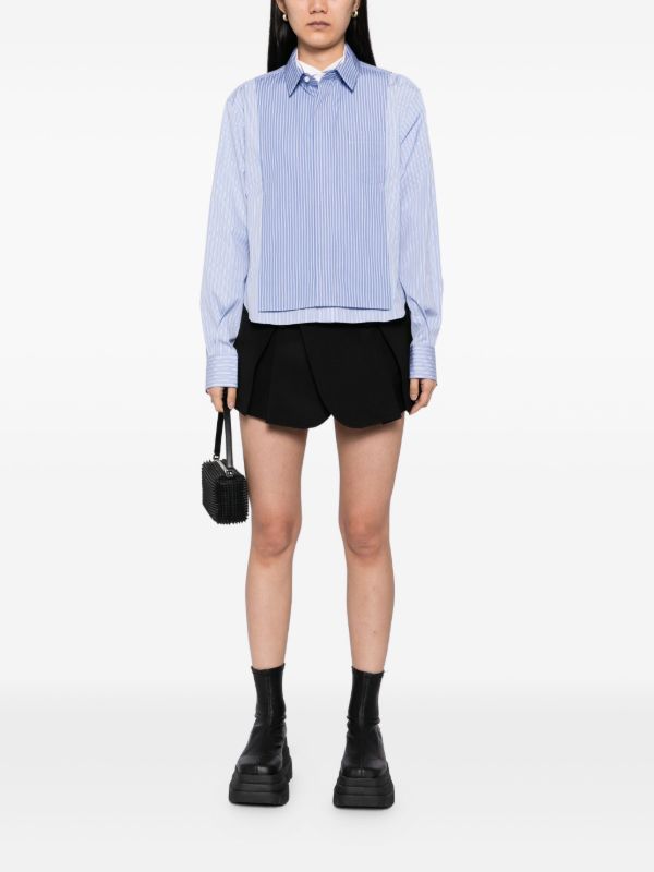 Sacai Poplin Shirt | Blue | FARFETCH RO