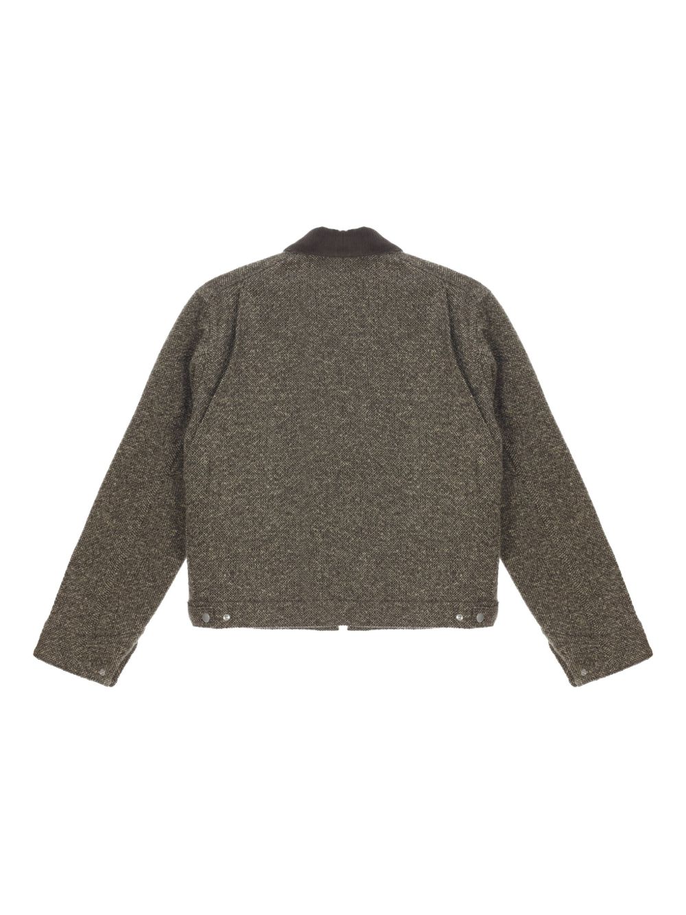 Auralee Tweed Zip Blouson | Brown | FARFETCH