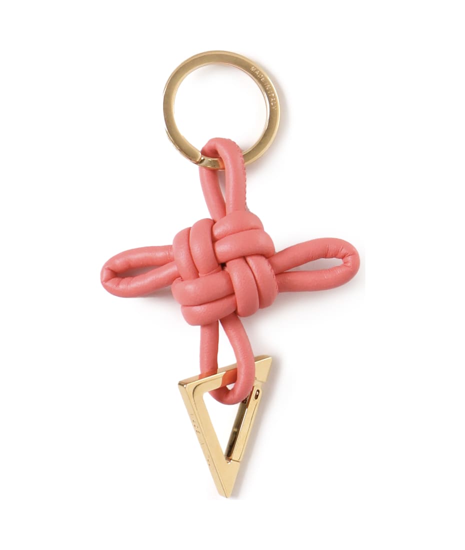 Bottega Veneta Triangle Square Double Knot Key Ring | italist