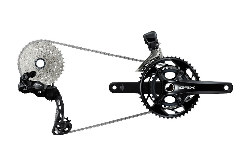 シマノのグラベルコンポGRXに2×12速電動変速仕様が新登場｜サイクル