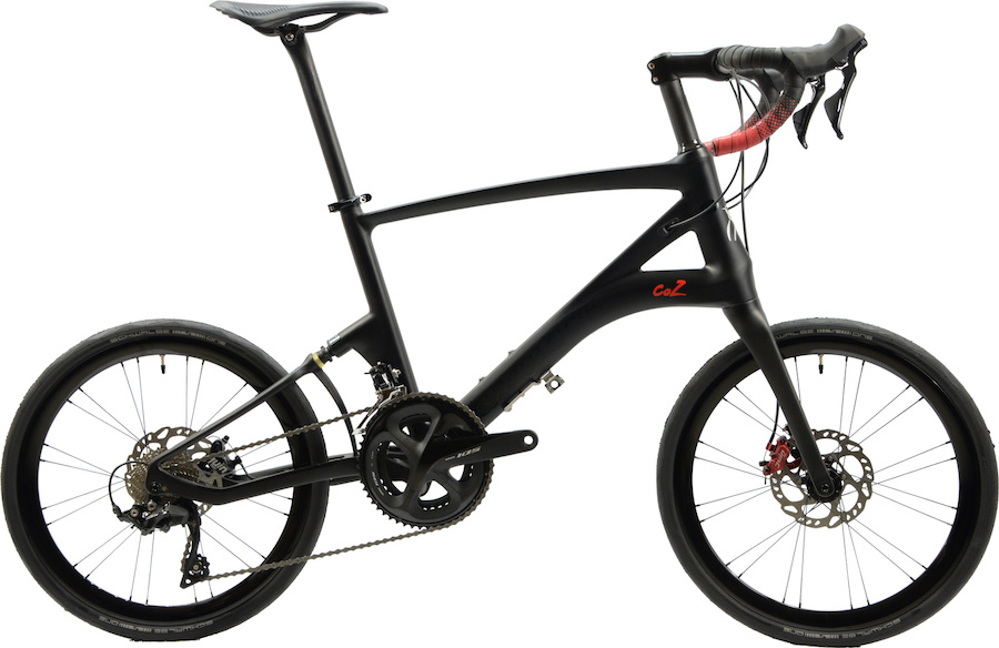 折りたためるカーボン製ミニベロロード「CARACLE-COZ」にディスク