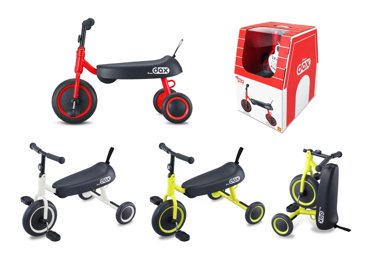 1歳半からの三輪車デビューに！長く使えて折りたためる「ディーバイク
