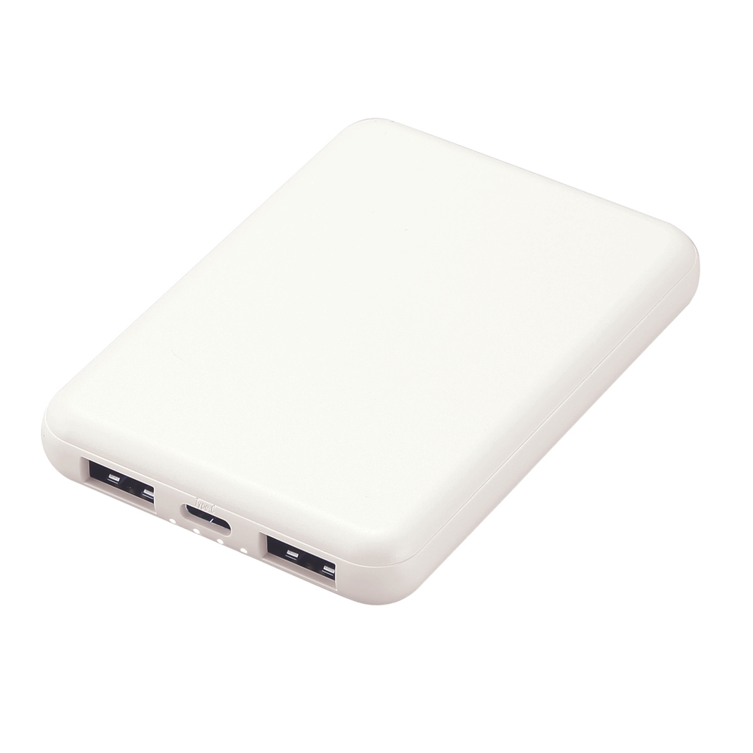 薄型軽量 急速充電モバイルバッテリー5000｜ノベルティ・オリジナル