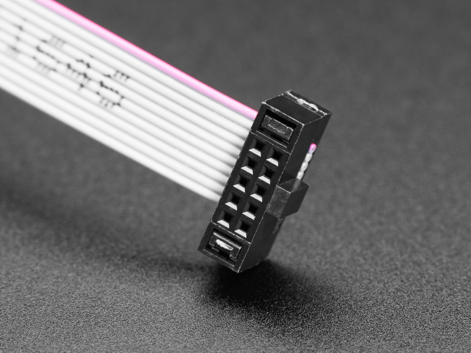 10-pin 2x5 Socket-Socket 1.27mm IDC (SWD) Cable - 300mm long