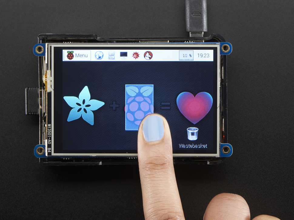 PiTFT Plus 480x320 3.5 TFT+Touchscreen for Raspberry Pi : Adafruit