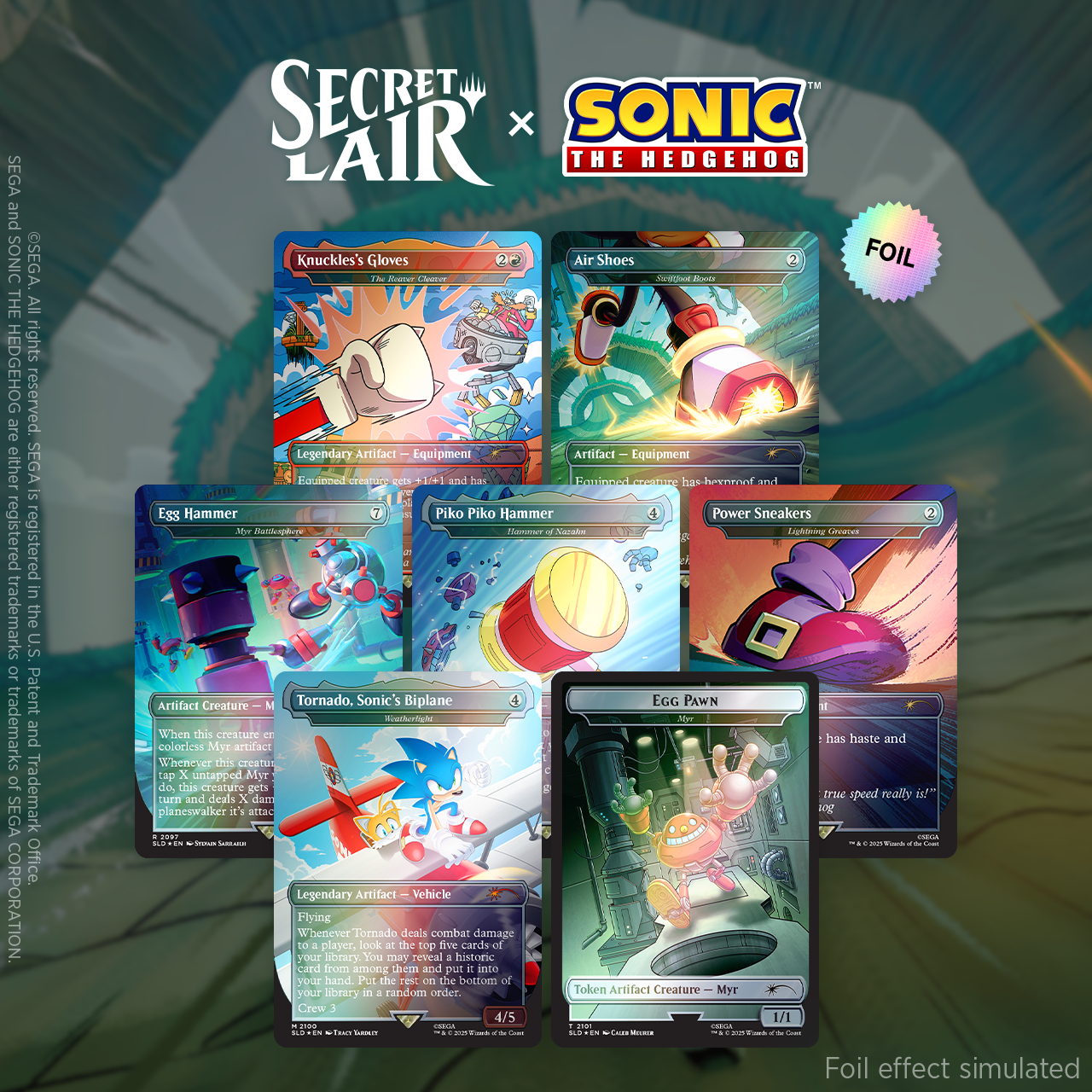 Secret Lair x Sonic: Turbo Gear Foil Edition | Secret Lair