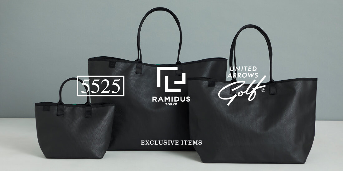 1/17(金)発売 ＜5525 × RAMIDUS for UNITED ARROWS GOLF＞別注トート