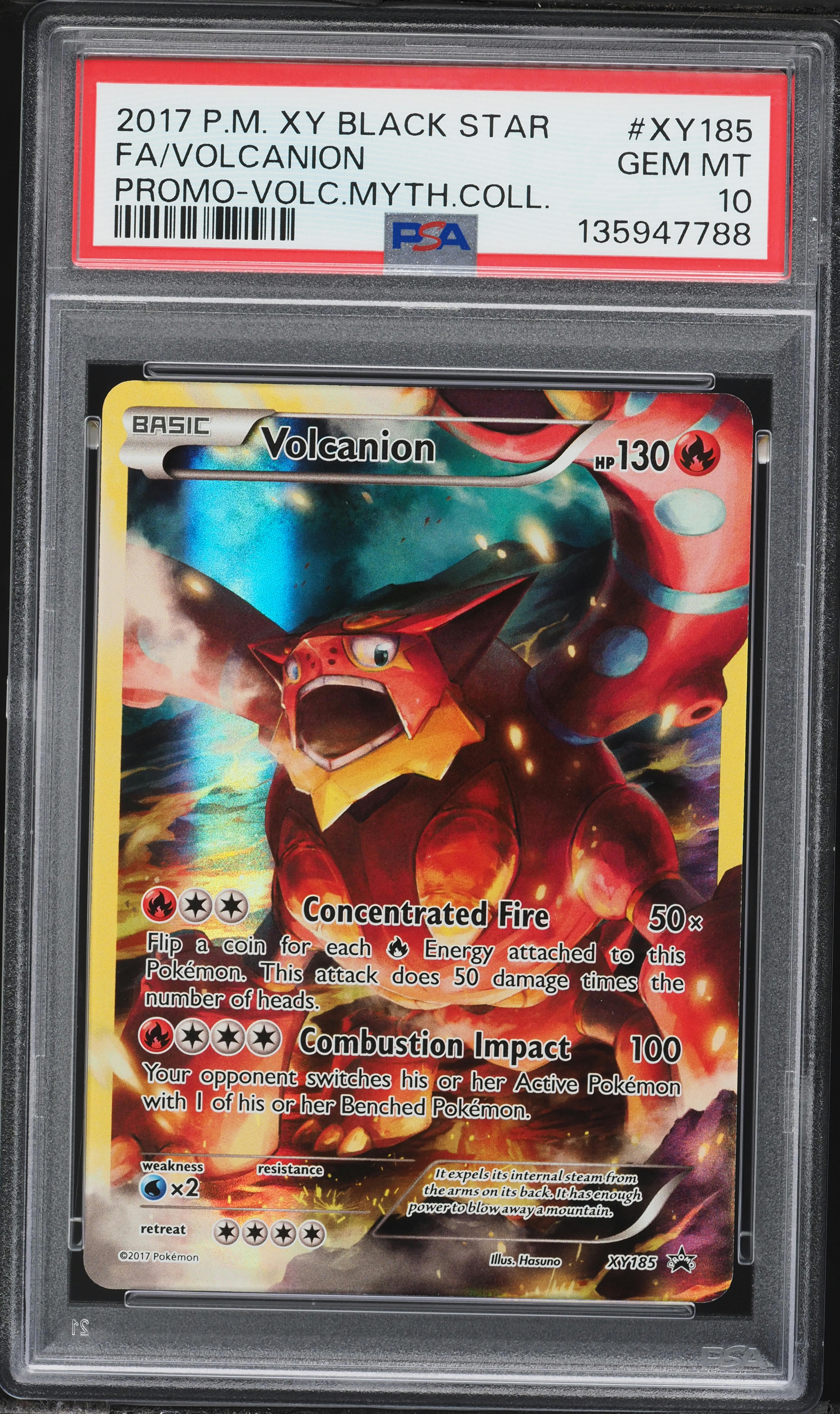 2017 Pokemon XY Promo Mythical Collection Volcanion #XY185 PSA 10