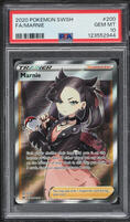 2020 Pokemon Sword & Shield Full Art Marnie #200 PSA 10 GEM MINT