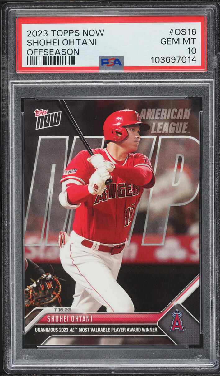 2023 Topps Now Off-Season Shohei Ohtani #OS16 PSA 10 GEM MINT on