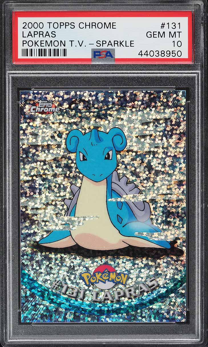2000 Pokemon Topps Chrome Series 2 Sparkle Lapras #131 PSA 10 GEM
