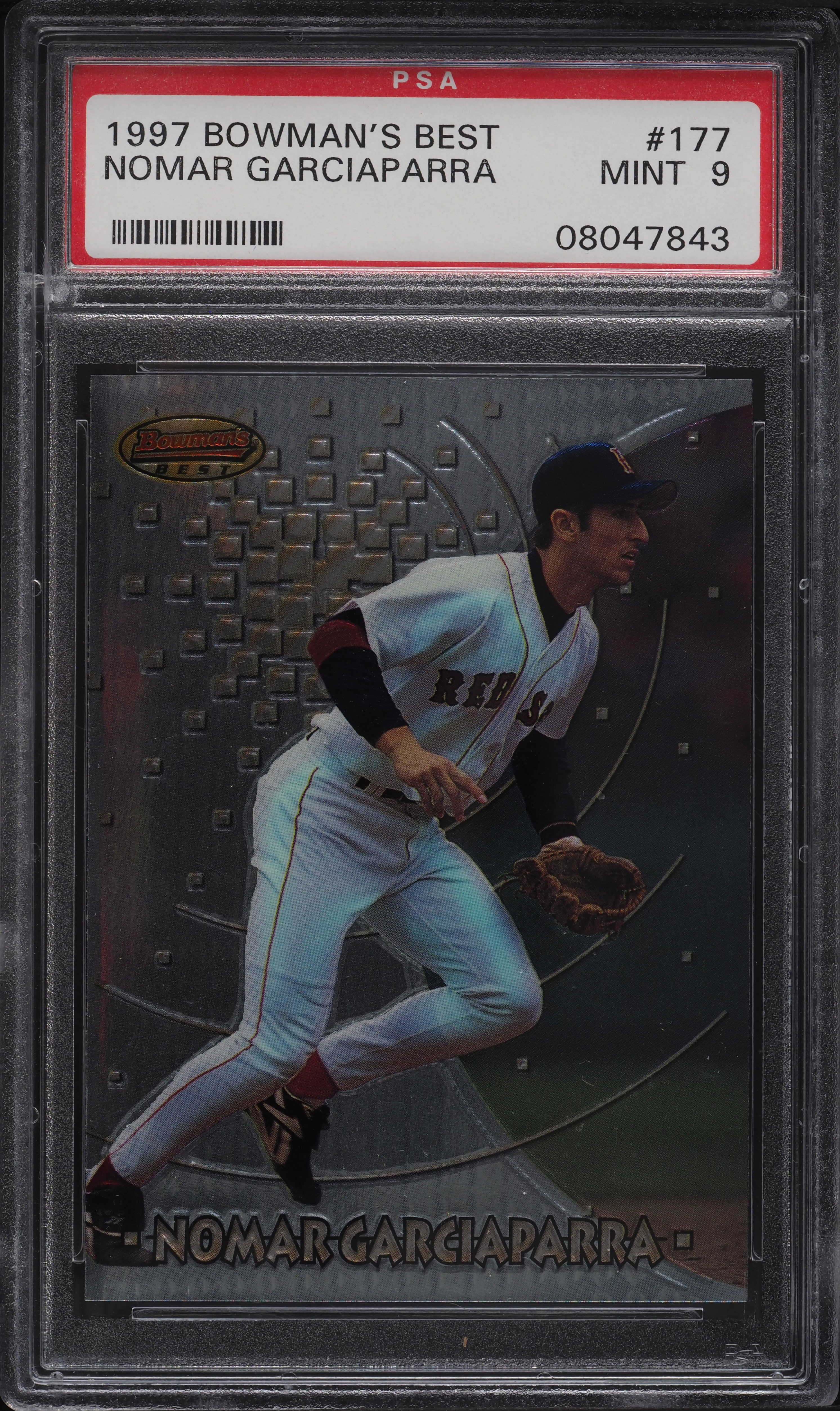 1997 Bowman's Best Nomar Garciaparra ROOKIE #177 PSA 9 MINT on