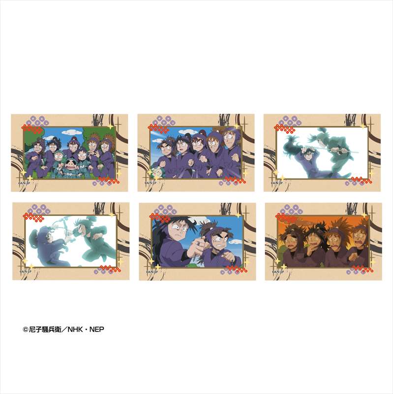 忍たま乱太郎_スクエア缶バッジコレクション 五年生 対 六年生の段