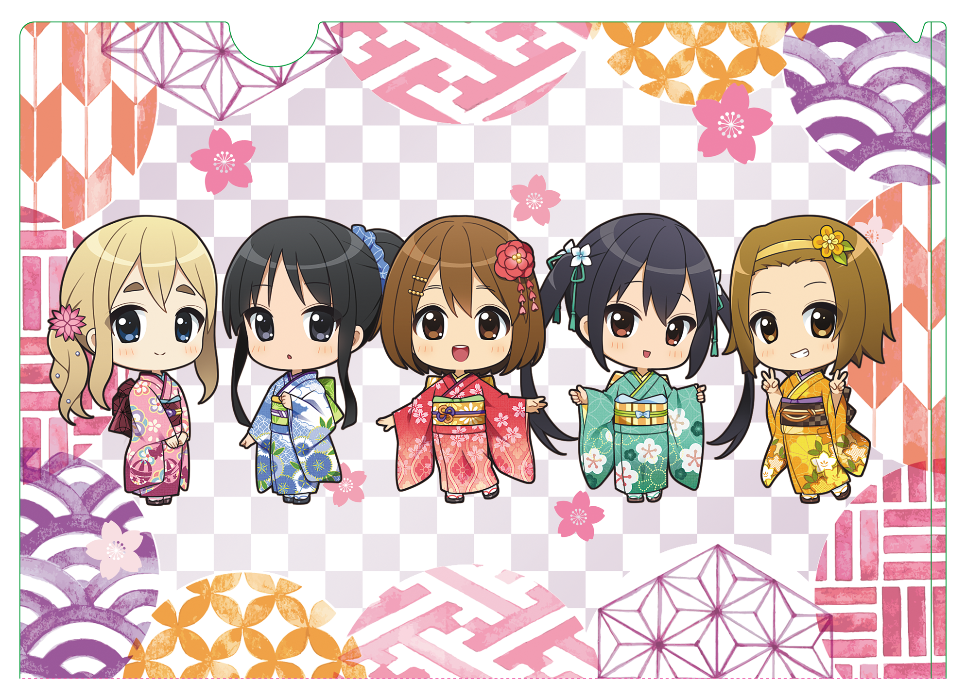 けいおん！_ぷちちょこクリアファイル【着物】 | 公式グッズ・公式