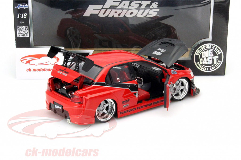 Jadatoys 1:18 Sean's Mitsubishi Lancer Evolution VIII Fast and